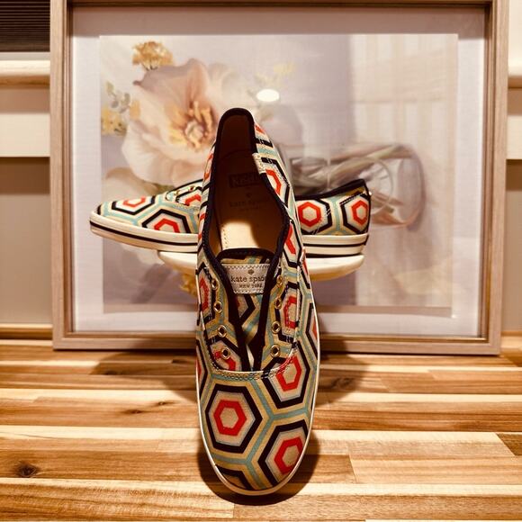 Keds x Kate Spade New York - Champion Laceless Geometric Slip ons, size 9, EUC - Picture 12 of 13